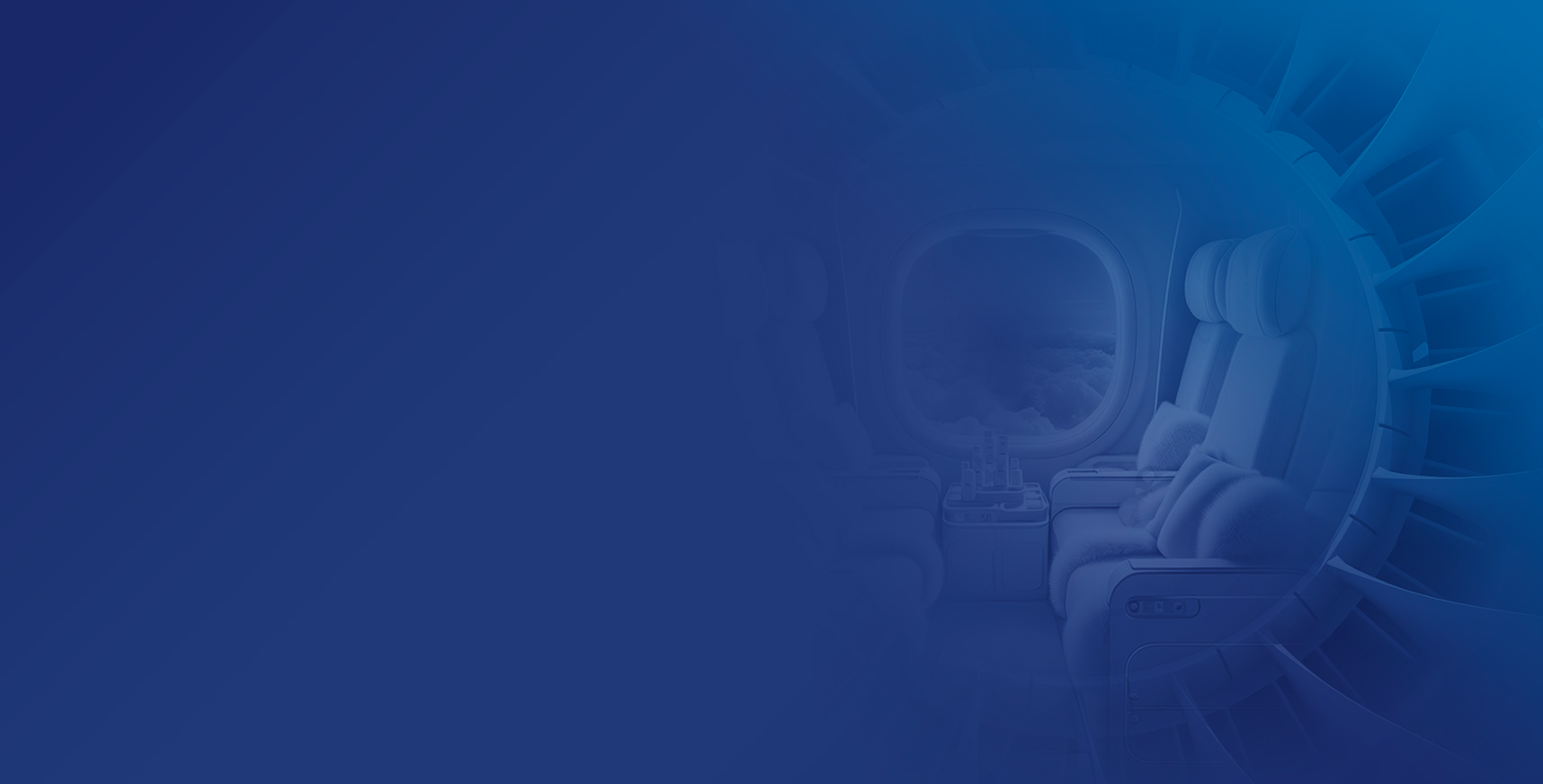 Visuel cabine d'avion